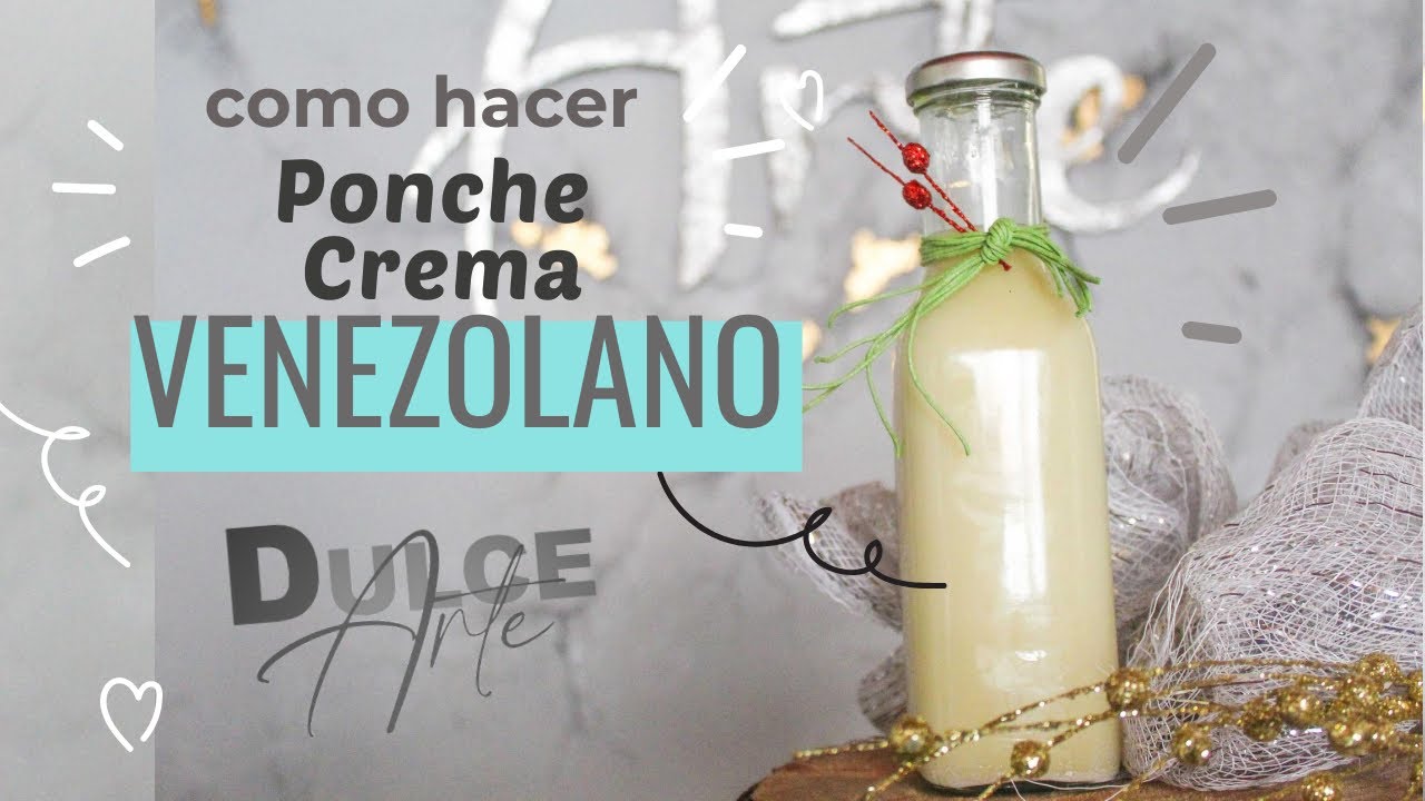 👉PONCHE CREMA CON FLAN Y LECHE CONDENSADA 😍 MUY FÁCIL, DELICIOSO, sin huevos/ DULCE ARTE
