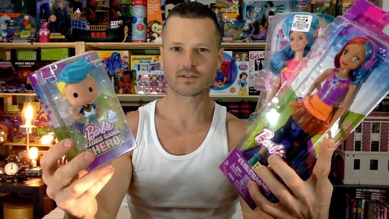 Barbie Video Game Hero Collection Kris, Maia, Gaia & Fairy Rainbow Fashion Doll Unboxing Review