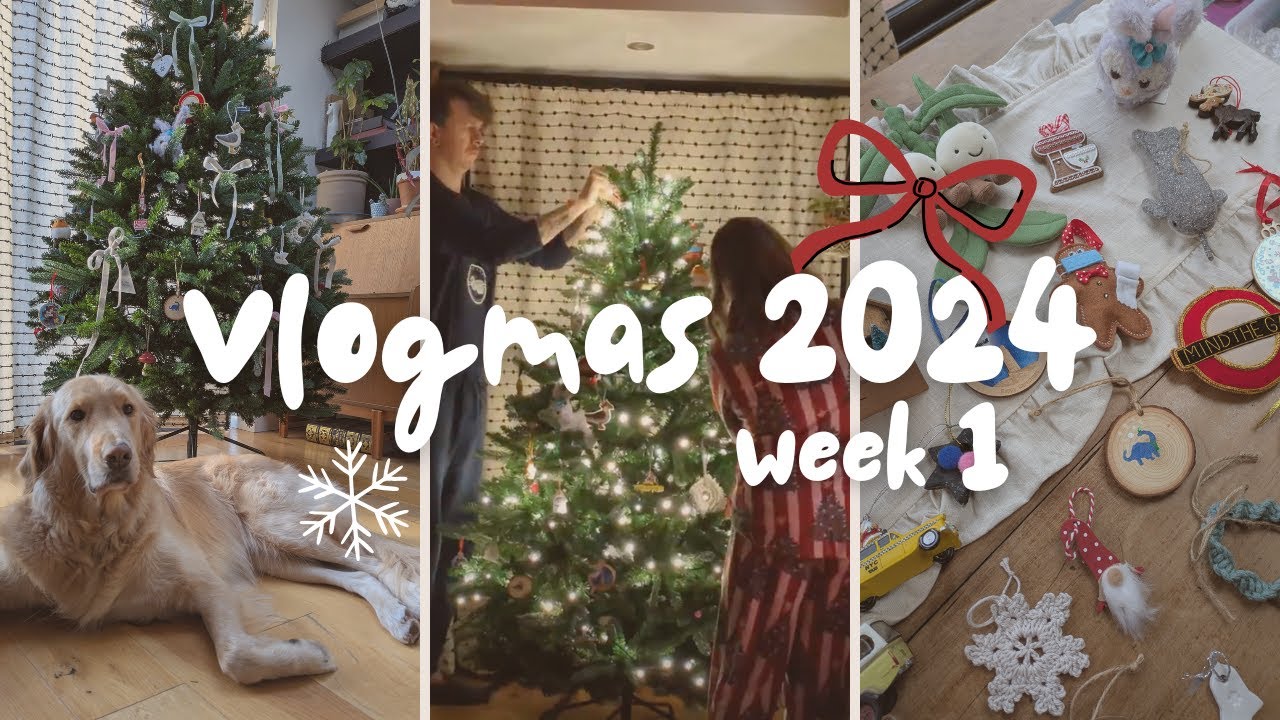Vlogmas | Decorating the tree, Winter gardening and Eras crafts