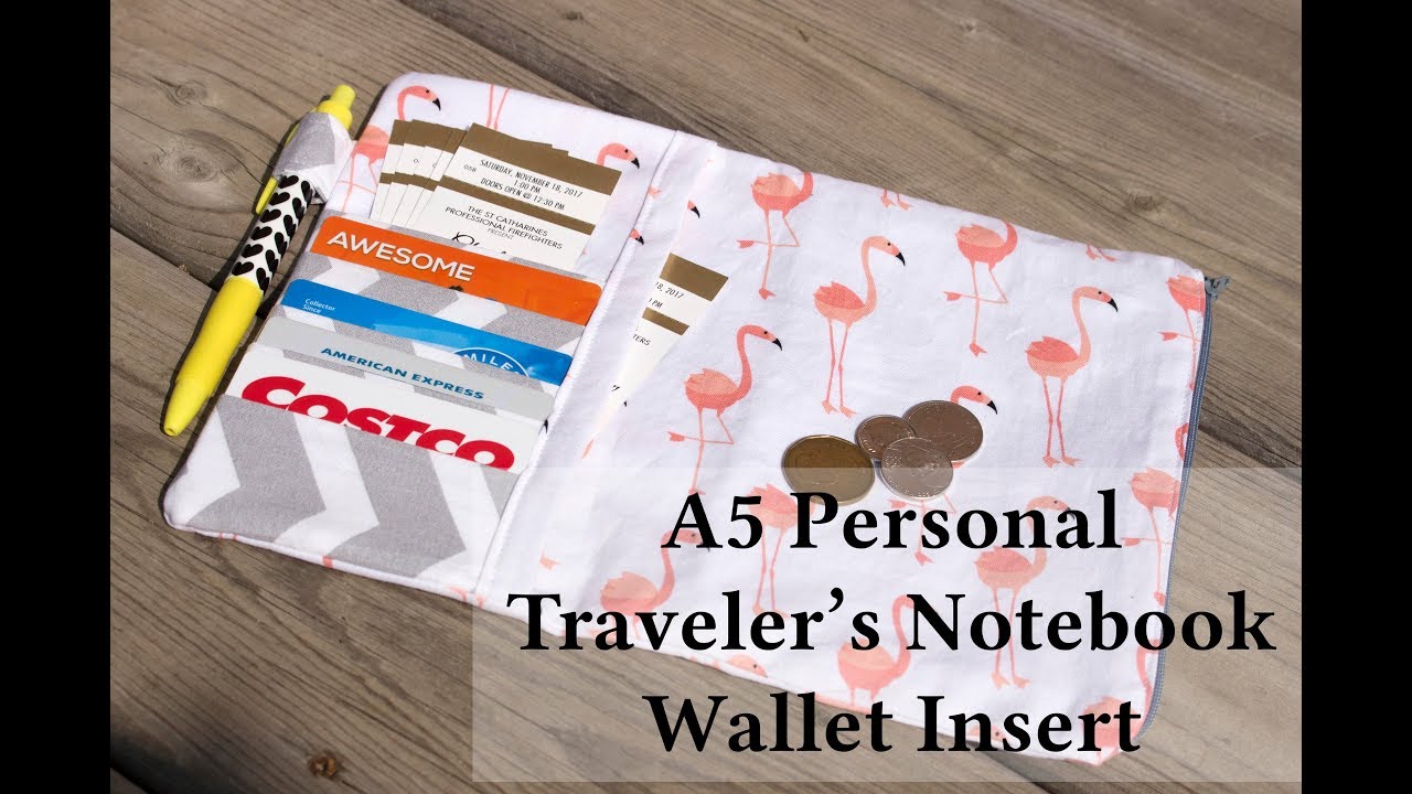Easy Traveler's Notebook Wallet Insert - sewing tutorial