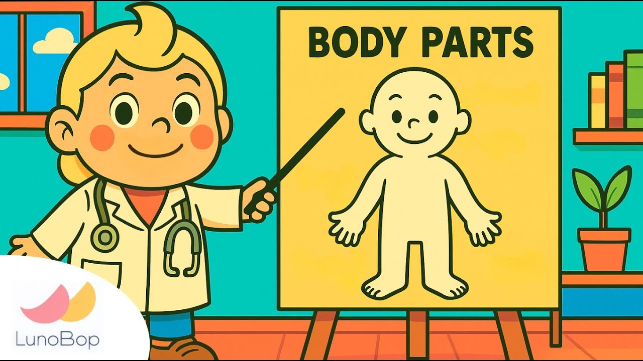 The Body Parts Song | Learn Parts Of The Body For Kids & Toddlers | Circle Time Songs For Preschool