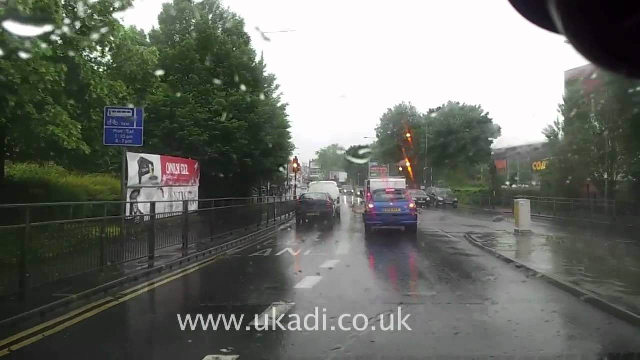 Driving Test Splashing Pedestrians