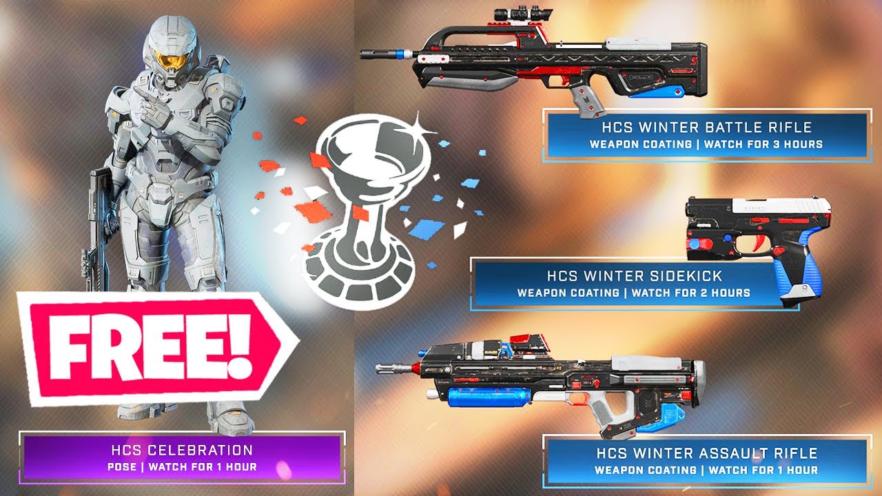 5 FREE REWARDS IN HALO INFINITE! NEW TWITCH DROPS HCS REGIONAL FINALS HALO INFINITE FREE REWARDS!