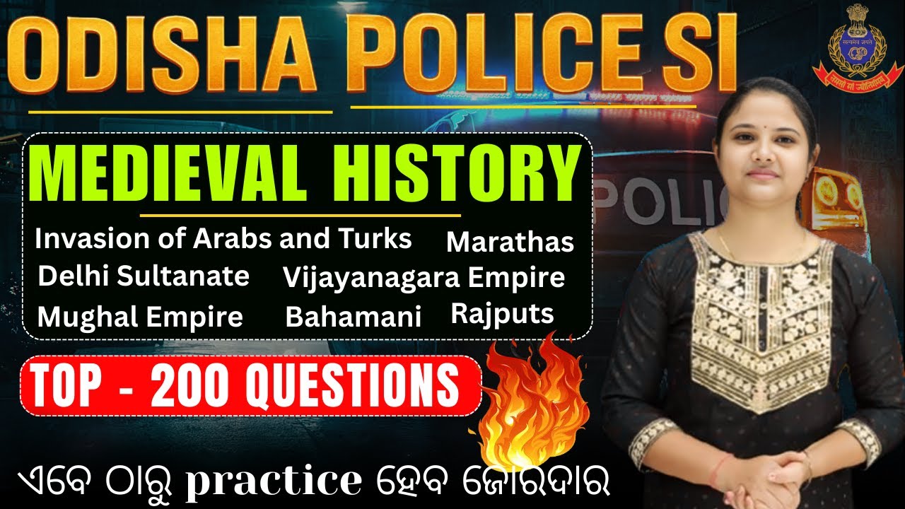MEDIEVAL HISTORY MARATHON II GK POLICE SI II Police SI II Neha Ma'am II RIPRE#osssc#riprelims#gk#si
