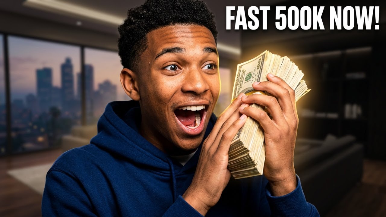 Fastest way to make 500 000 dollars on GTA 5 online as a biginner