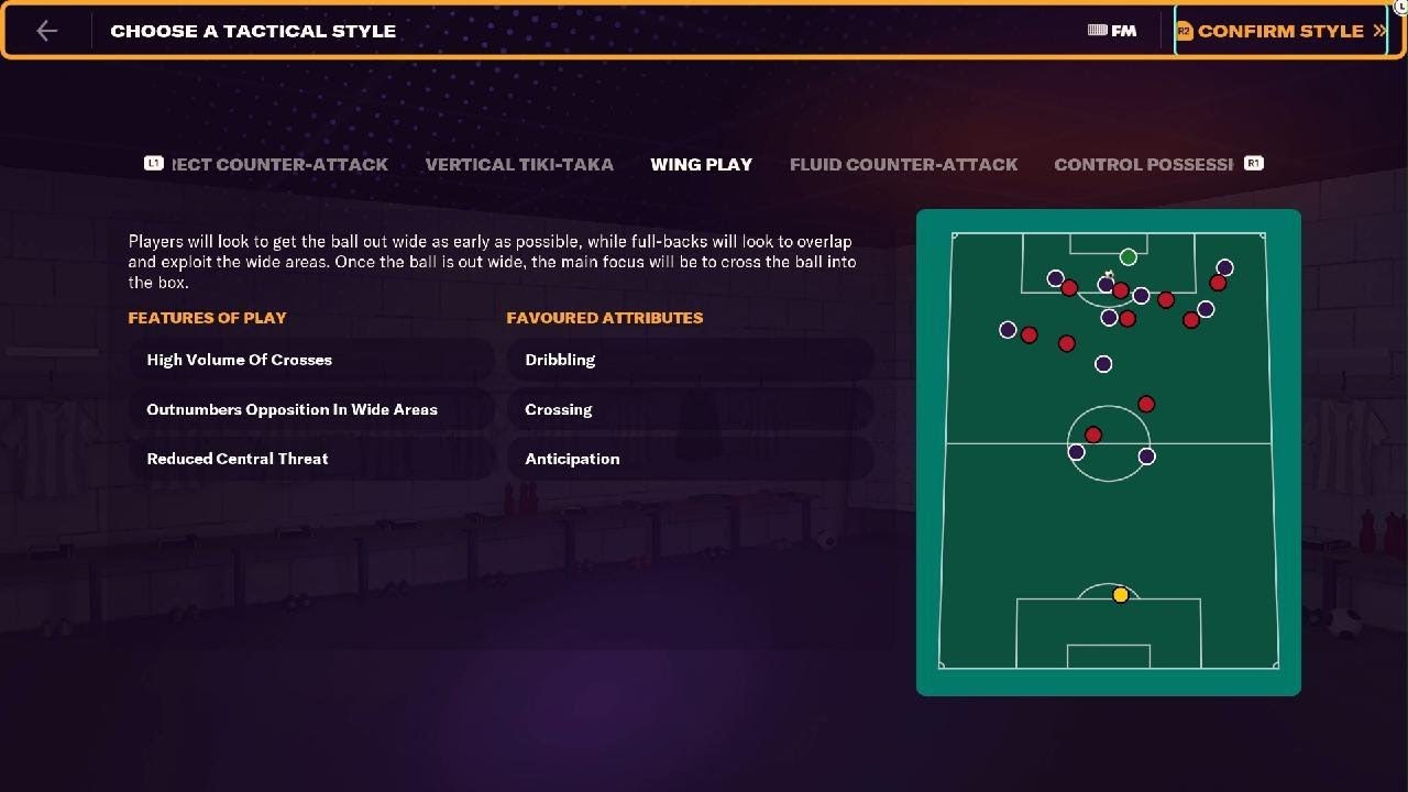 Football Manager 2024 Console Edition All Tactical Styles