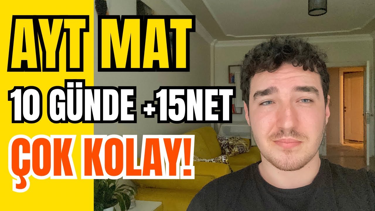 AYT MAT 10 GÜNDE +15 NET!!(Nasıl yaptım?)