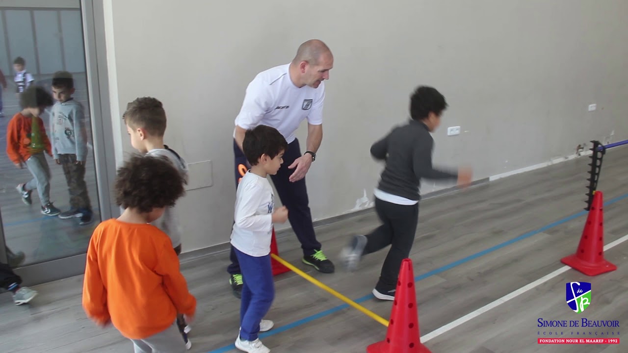 Séance d'éducation physique et sportive. Un régal pour nos petits 😍