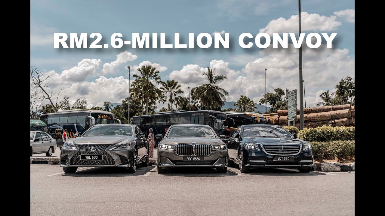 Limo Trio Part 1: Driving to Penang in the BMW 740Le, Lexus LS500 and Merc S560e