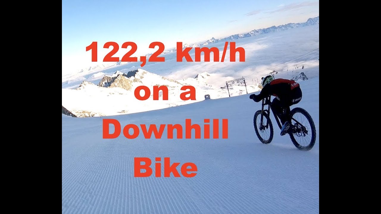 122,2 Km/h With A Downhill Bike On A Ski Slope | Johannes Fischbach