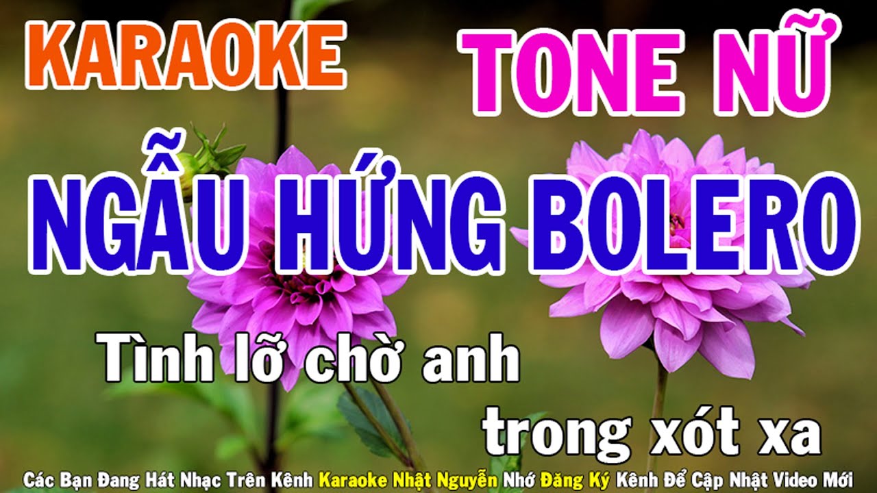 Ngẫu Hứng Bolero Karaoke Tone Nữ Nhạc Sống - Phối Mới Dễ Hát - Nhật Nguyễn