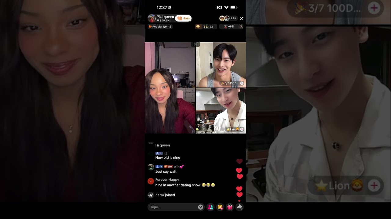 Queenie dating reality show with Lion, Sean, and Nine