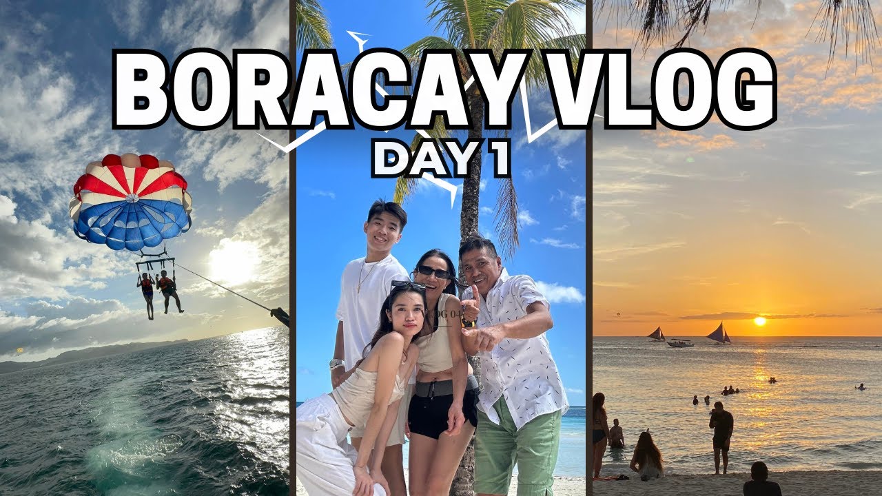 TRIP TO BORACAY DAY 1 | Parasailing Experience, Jasper's Tapsilog & Resto