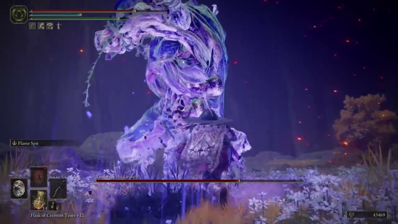 Elden Ring - Godfrey The Grafted Evergaol Version (Boss Fight)