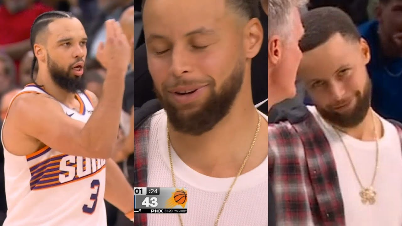 Steph Curry funny reaction to Dillon Brooks trash talk and saying Gui flopped 😂