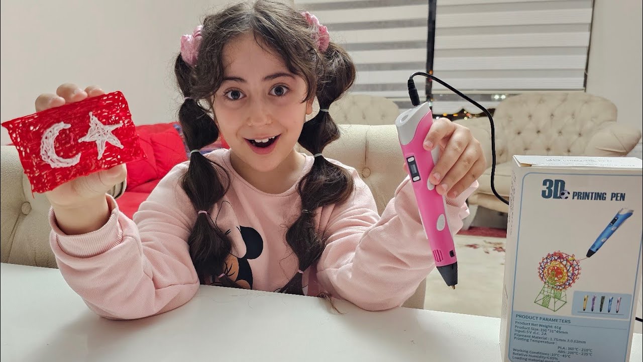 ESMA'YA SÜRPRİZ 3D KALEM ALDIM ‼️ ماما جابت بيبي - جنى مقداد | طيور الجنة