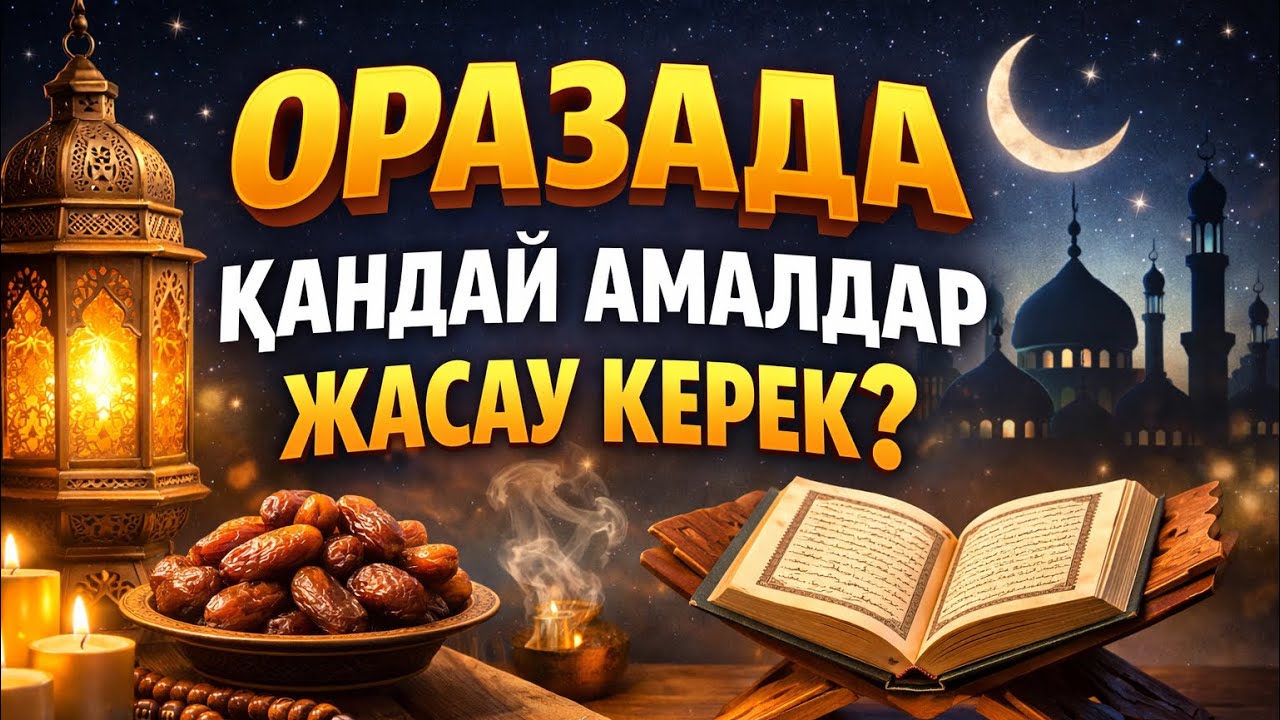 Оразада қандай амалдар жасау керек. Оразаны бос өткізіп алма. 