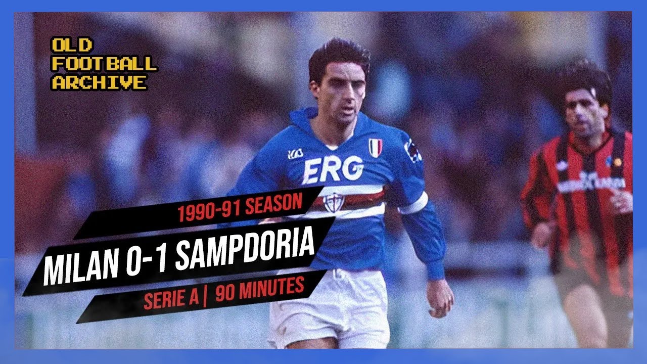 1990-91 Milan Sampdoria 0-1 | Serie A 28.10.1990