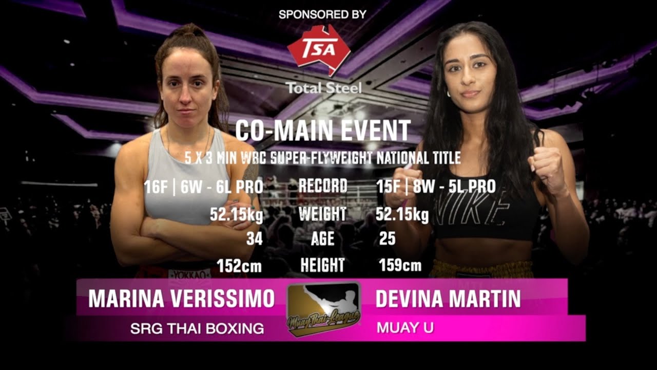 Devina Martin Vs Marina Verissimo - Muay Thai League 6