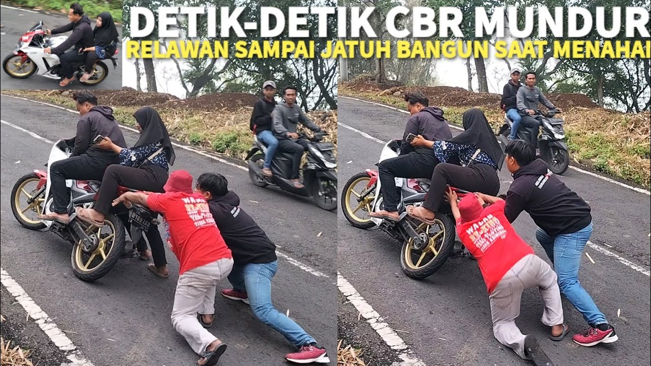 DETIK-DETIK CBR 150R MUNDUR DI TANJAKAN SENDI PACET MOJOKERTO