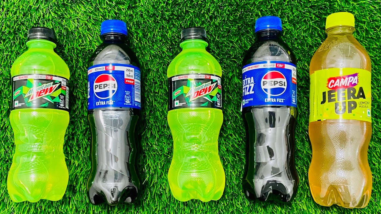 Pepsi Campa Jeera UP and Mountain Dew Mix Experiment | ASMR