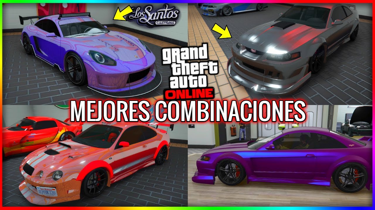 TOP 10 MEJORES PINTURAS & MEZCLAS DE COLORES Para VEHICULOS en GTA 5 Online 2021 | Cjp_Mystic