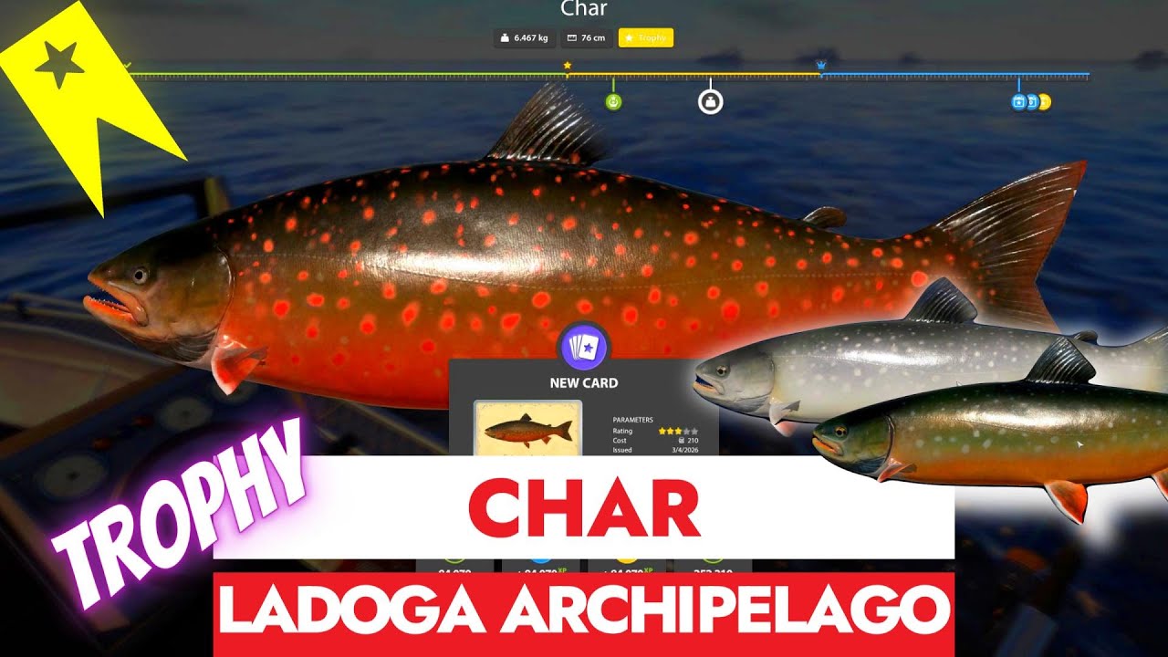 RUSSIAN FISHING 4 - RF4 - TROPHY CHAR - LADOGA ARCHIPELAGO