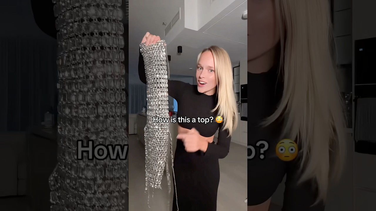 Can I wear this crystal top for New Year&rsquo;s Eve? 👀 #nyeoutfit #grwmoutfit #fashion #crystaltop