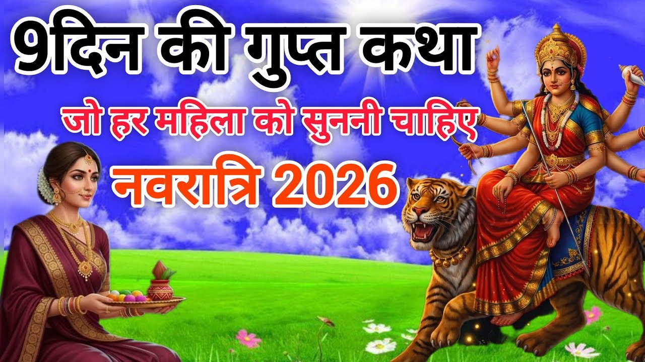 नवरात्रि 2026 LIVE 🙏 9 दिन की गुप्त कथा 😱 एक बार जरूर सुनें!