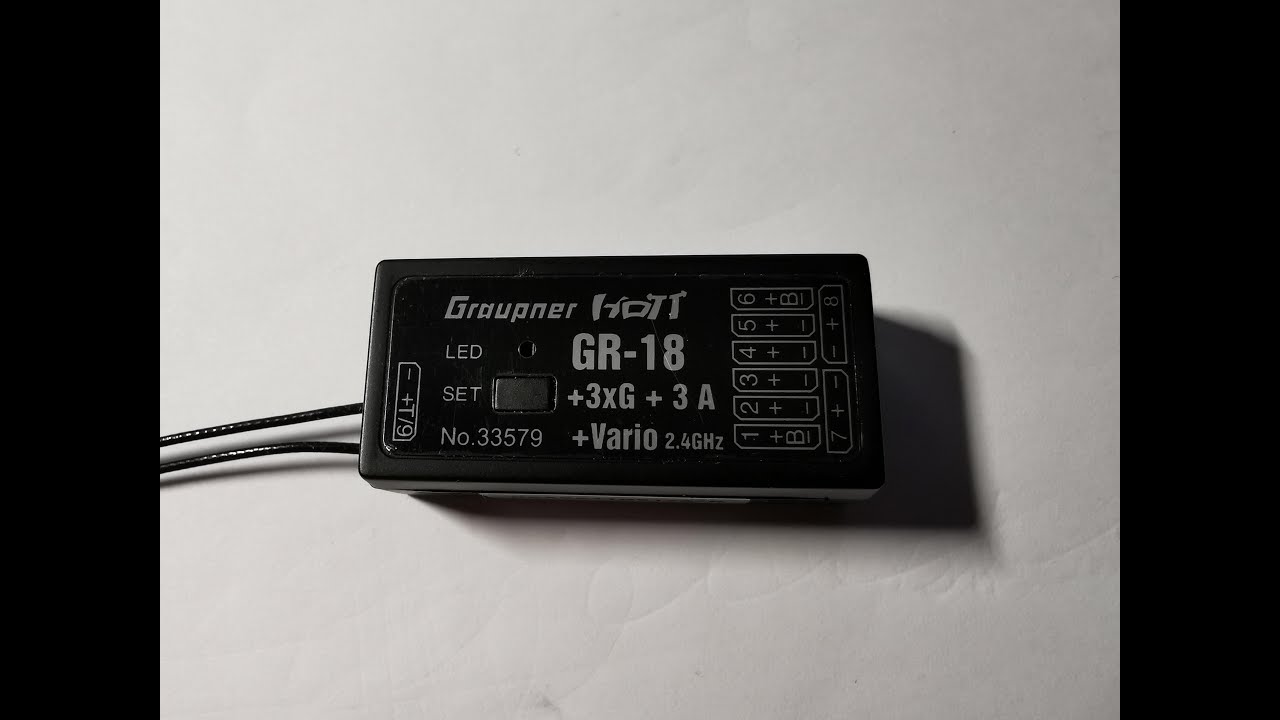 Software Update Graupner HOTT Empfänger GR-18 Vario GR-18+3xG+3A+Vario Art. NR. 33579