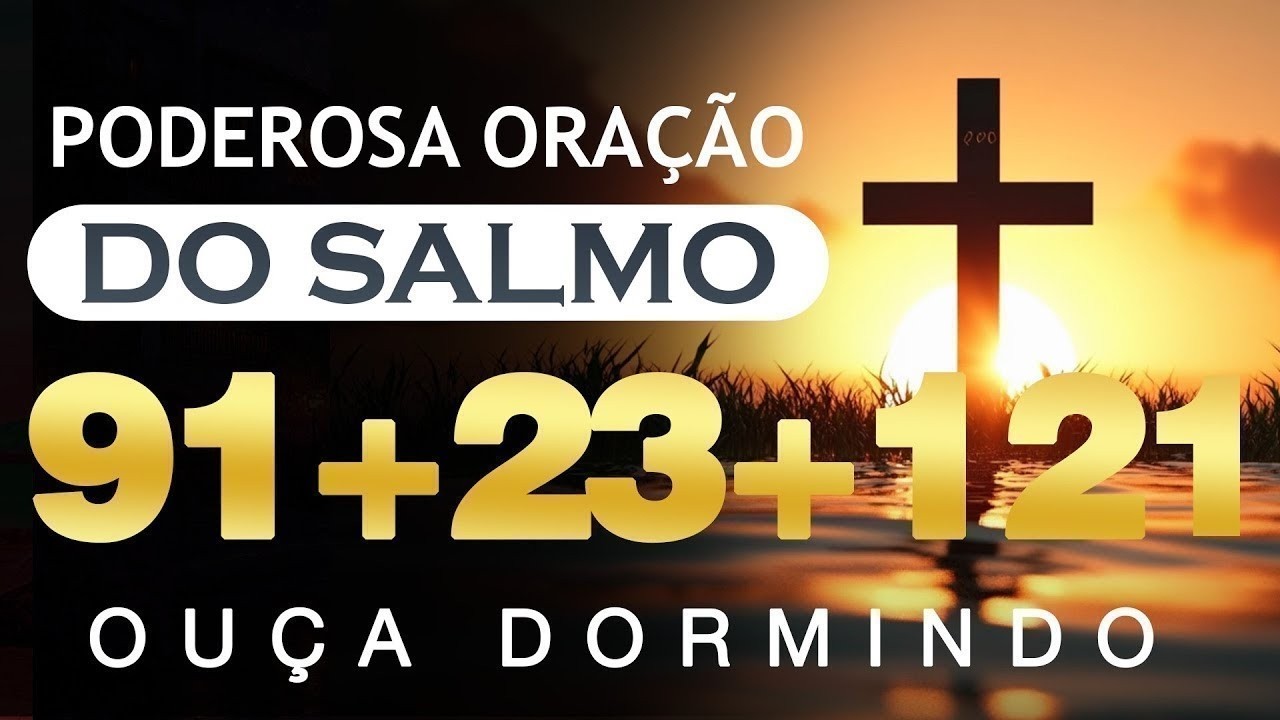 [🙏OUÇA DORMINDO] SALMOS 23, 91 E 121 – Uma Noite Tranquila na Presença de Deus