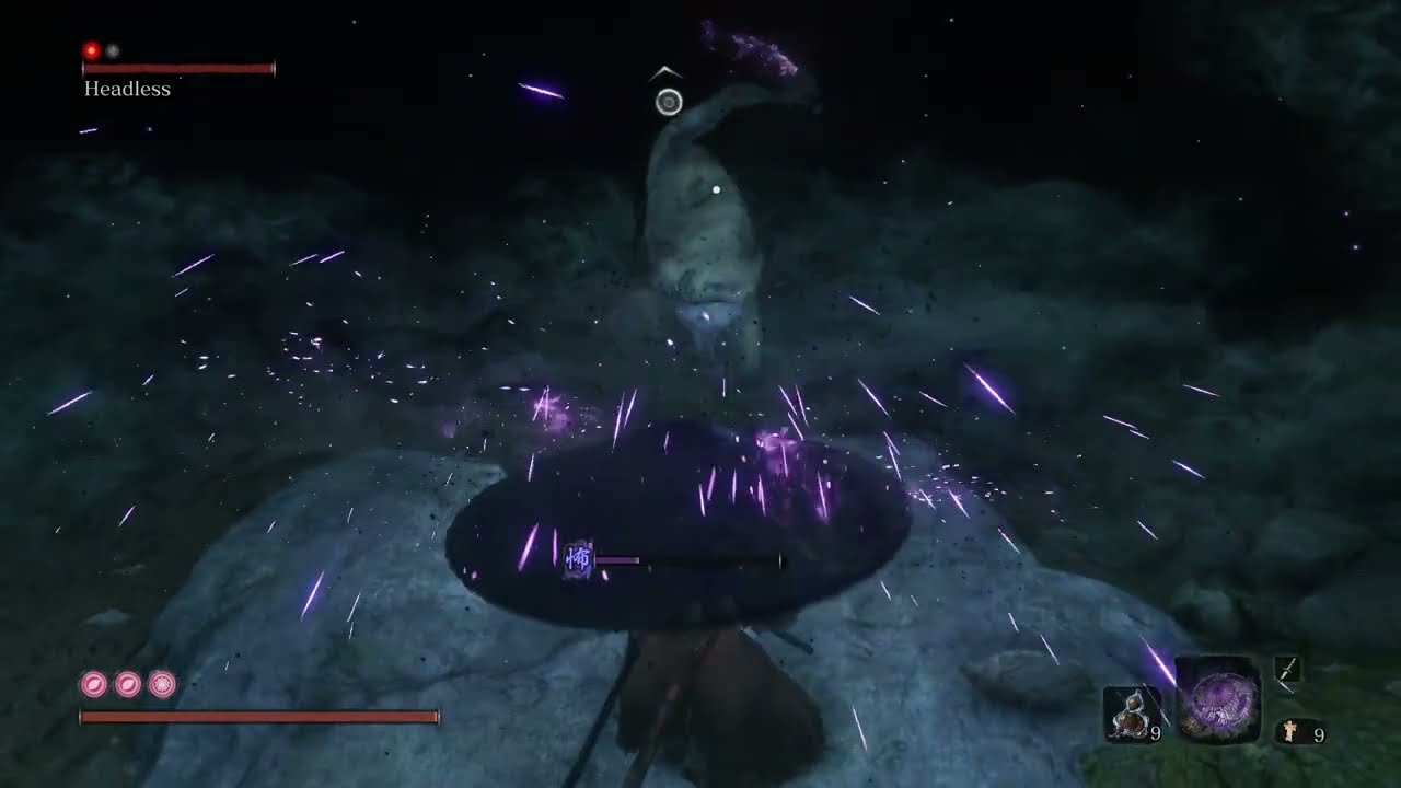 How to easily defeat headless in sekiro. gameplay of sekiro headless. Easy chase