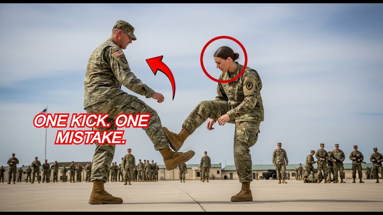 He Attempted to Humiliate Her With a Kick — What Happened Next Stunned the Entire Base| Best Stories