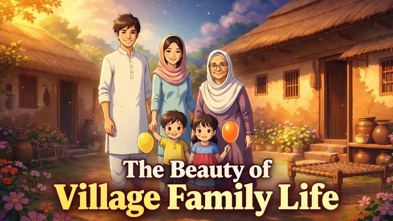 The Beauty of Village Family Life | A Peaceful Day from Morning to Night🛖
