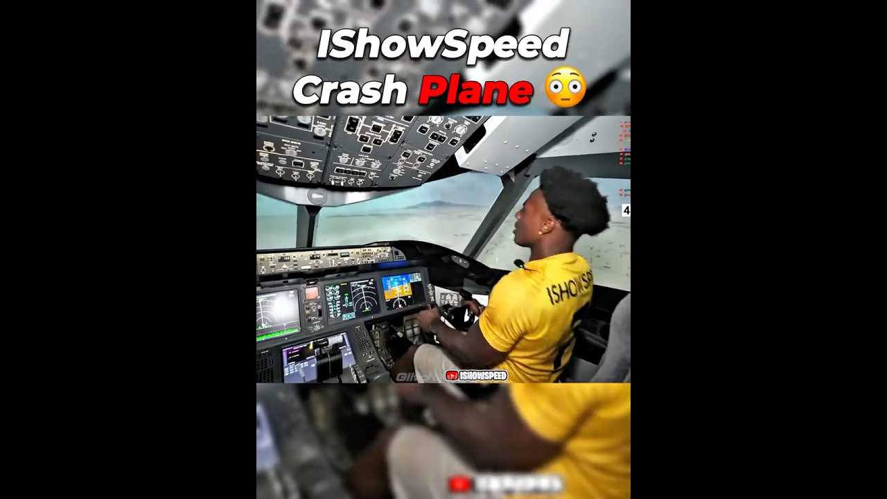 IShowSpeed Crashing a Plane😱 #aviation #plane
