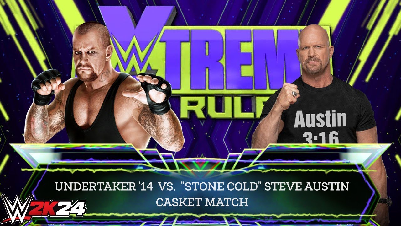WWE 2k24 - Undertaker '14 vs Stone Cold: Casket Match at Extreme Rules 