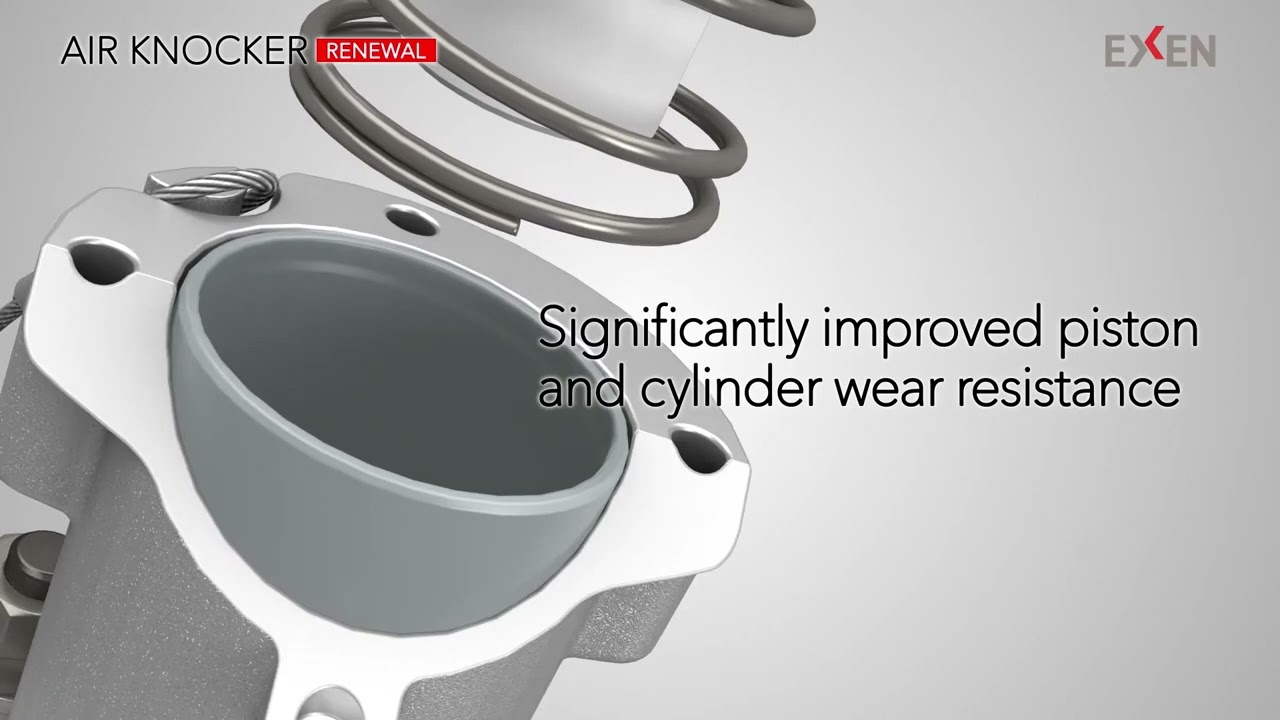 NEW MODEL EXEN Air Knocker PB type for your material flow problems