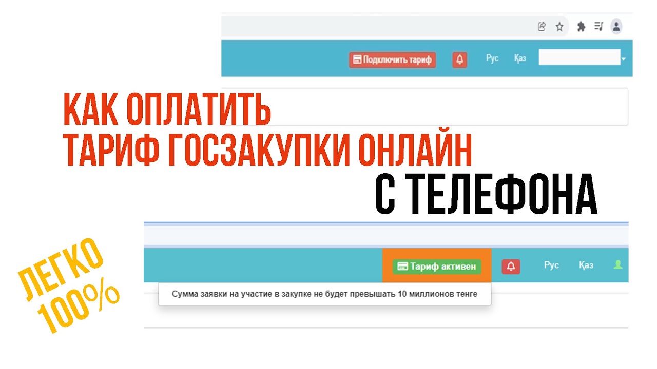 Как оплатить тариф госзакупки онлайн