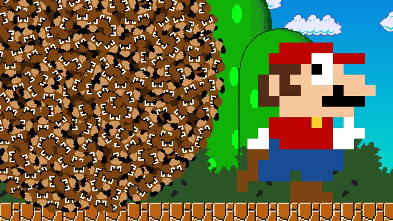 Mario's Mega Goomba Ball Escape