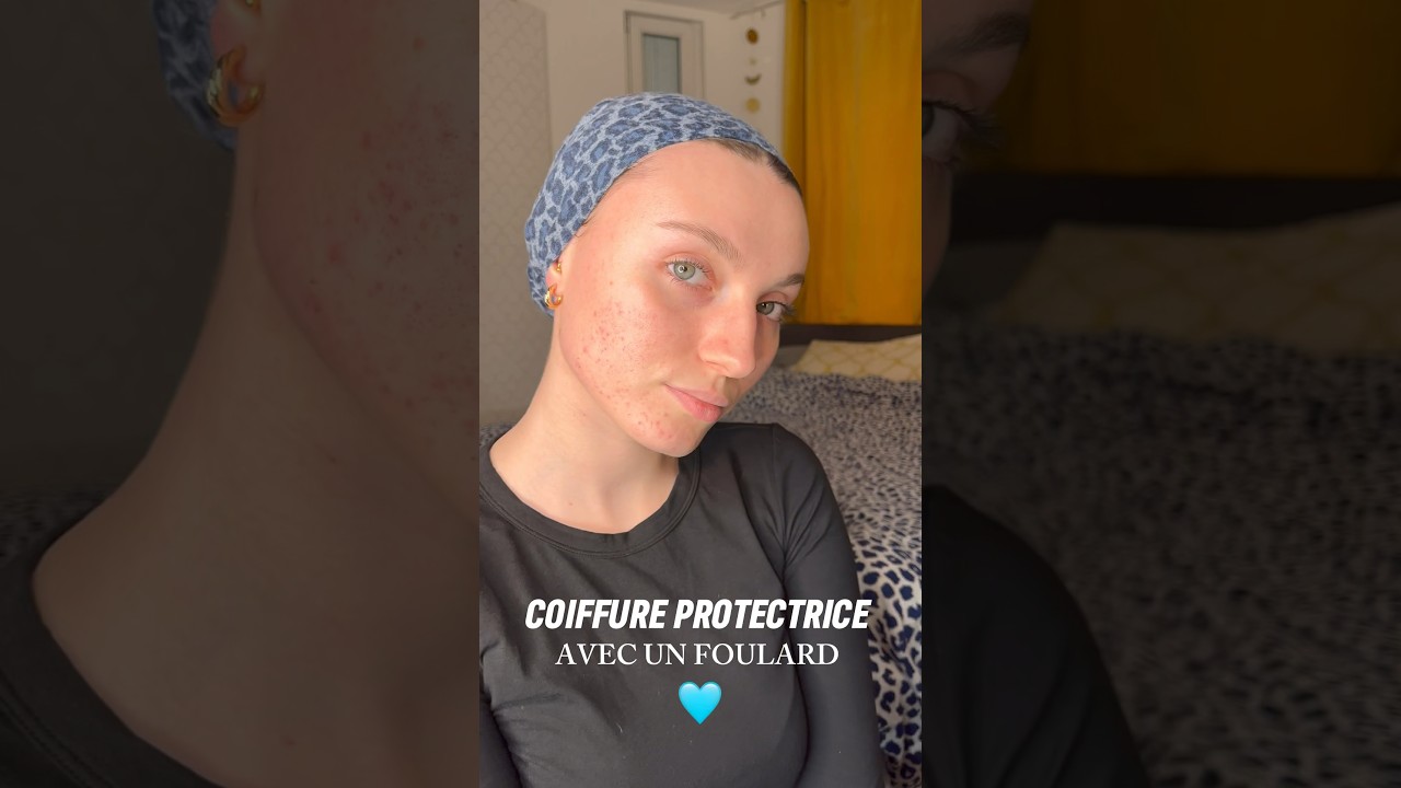 COIFFURE PROTECTRICE AVEC UN FOULARD POUR TOUS TYPES DE CHEVEUX ✨🩷