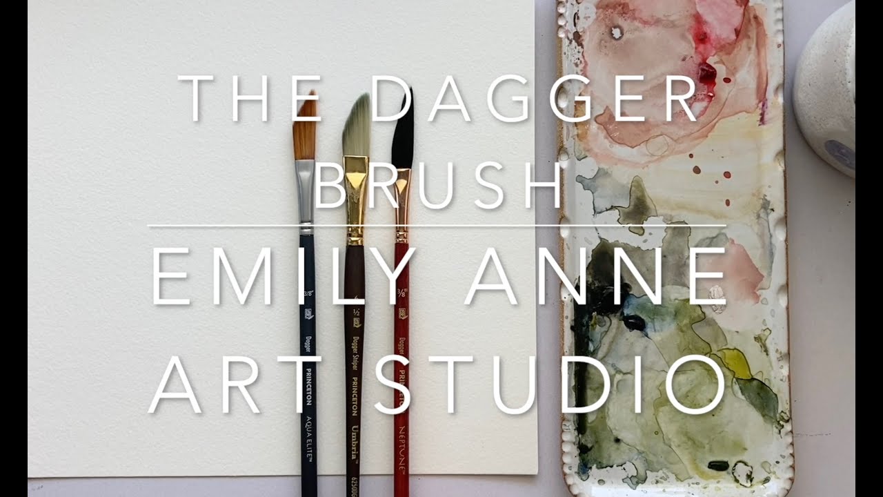 Watercolor Painting Tutorial - How I use the Dagger Paintbrush - Watercolor Painting Techniques