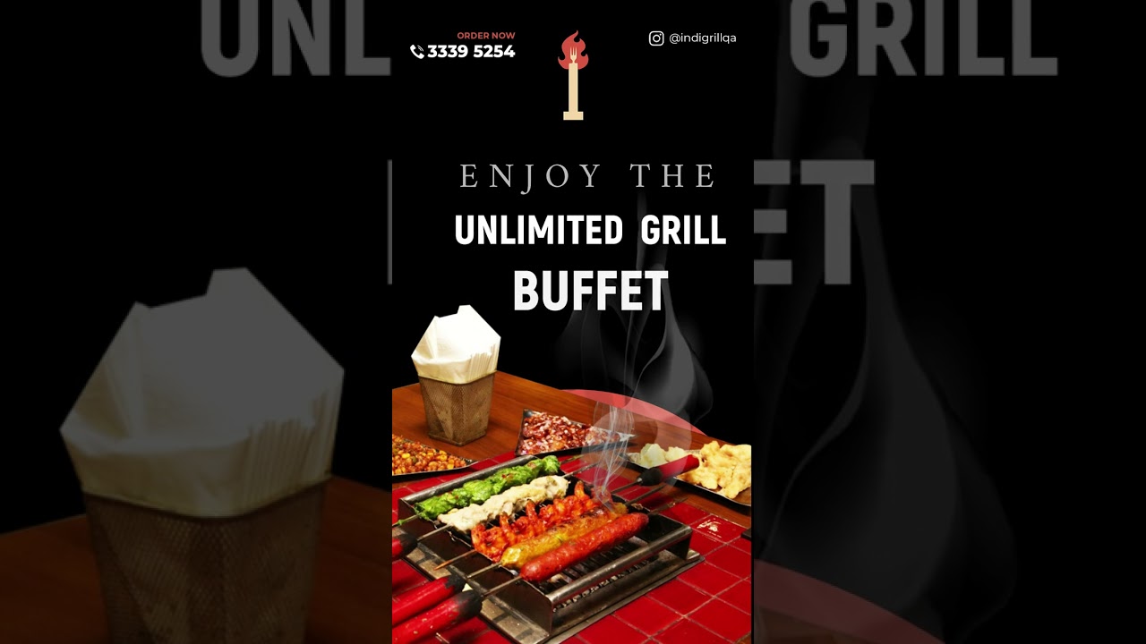 𝗘𝗻𝗷𝗼𝘆 𝘁𝗵𝗲 𝗨𝗻𝗹𝗶𝗺𝗶𝘁𝗲𝗱 𝗚𝗿𝗶𝗹𝗹 𝗕𝘂𝗳𝗳𝗲𝘁 🍱🍝🍴😋 #Indigrillqatar #licencedtogrill#bbqqatar#indigrillrestaurant