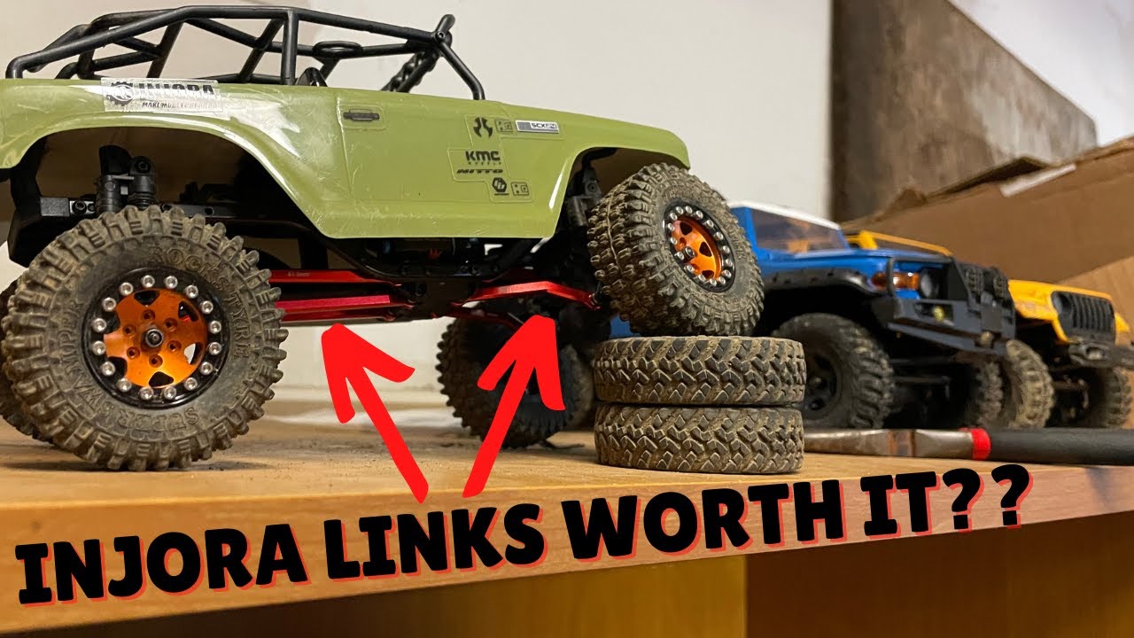 How to Install Injora High Clearance Links! Are they worth it? Axial SCX24 Deadbolt Build