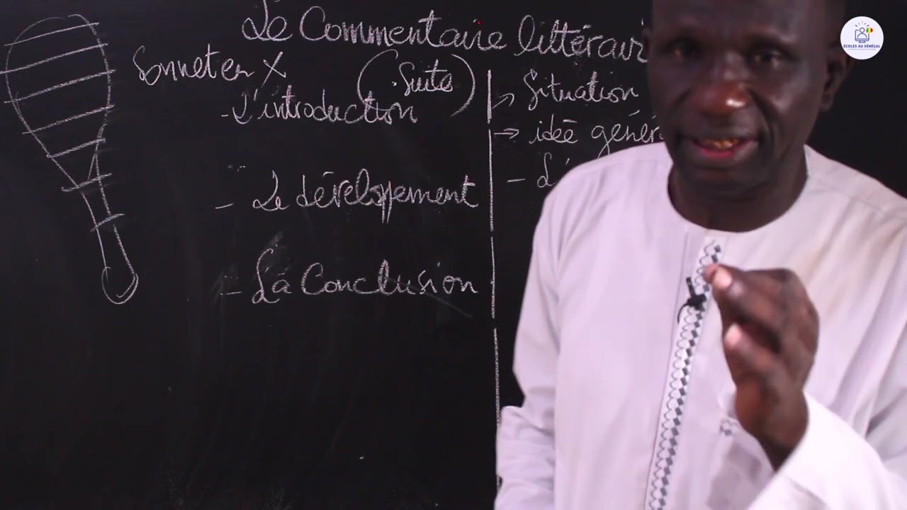 Cours - Première - Français : Le commentaire littéraire / Suite 3 / M. Ba