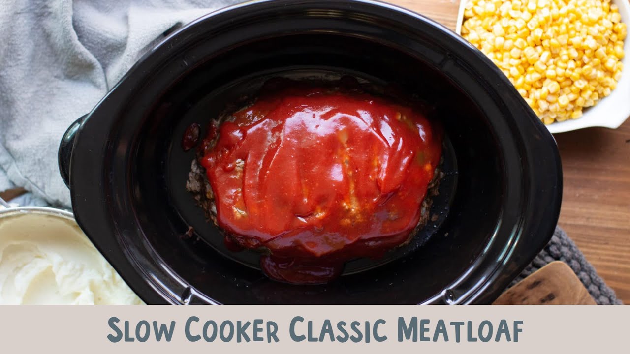 🍴 Slow Cooker Meatloaf: Classic Comfort Made Easy and Delicious! 🥩✨
