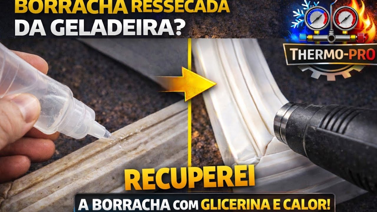 Borracha da Geladeira Ressecada e Não Veda? Veja Como Recuperar Sem Trocar! 