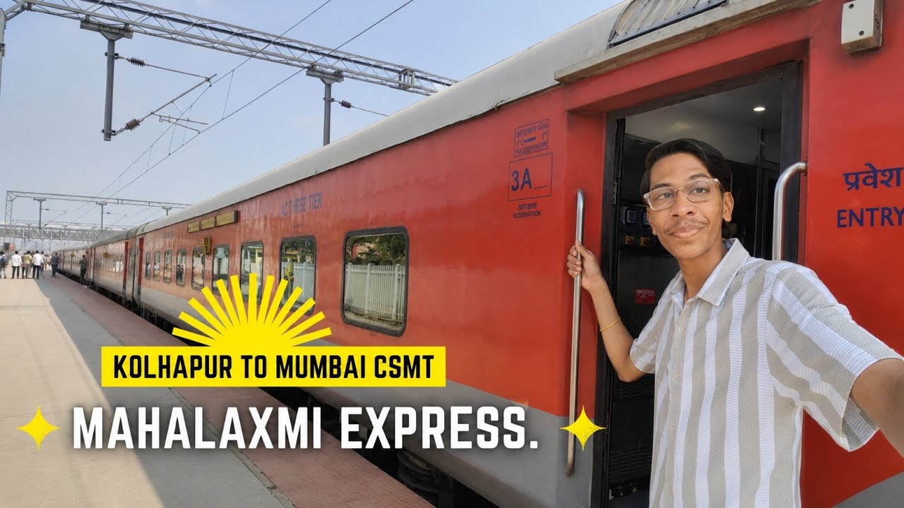 MAHALAXMI EXPRESS KOLHAPUR TO MUMBAI CSMT 3AC ECONOMY JOURNEY