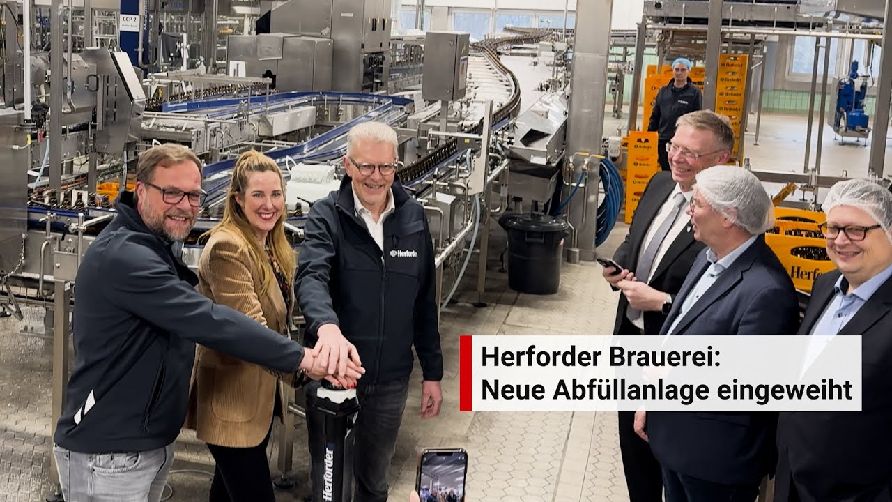 Herforder Brauerei weiht neue Abfüllanlage ein