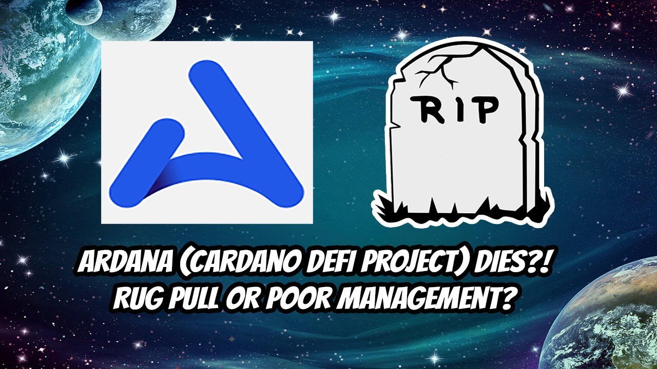 Ardana(Cardano DEFI project) DIES. Rug Pull or bad management?