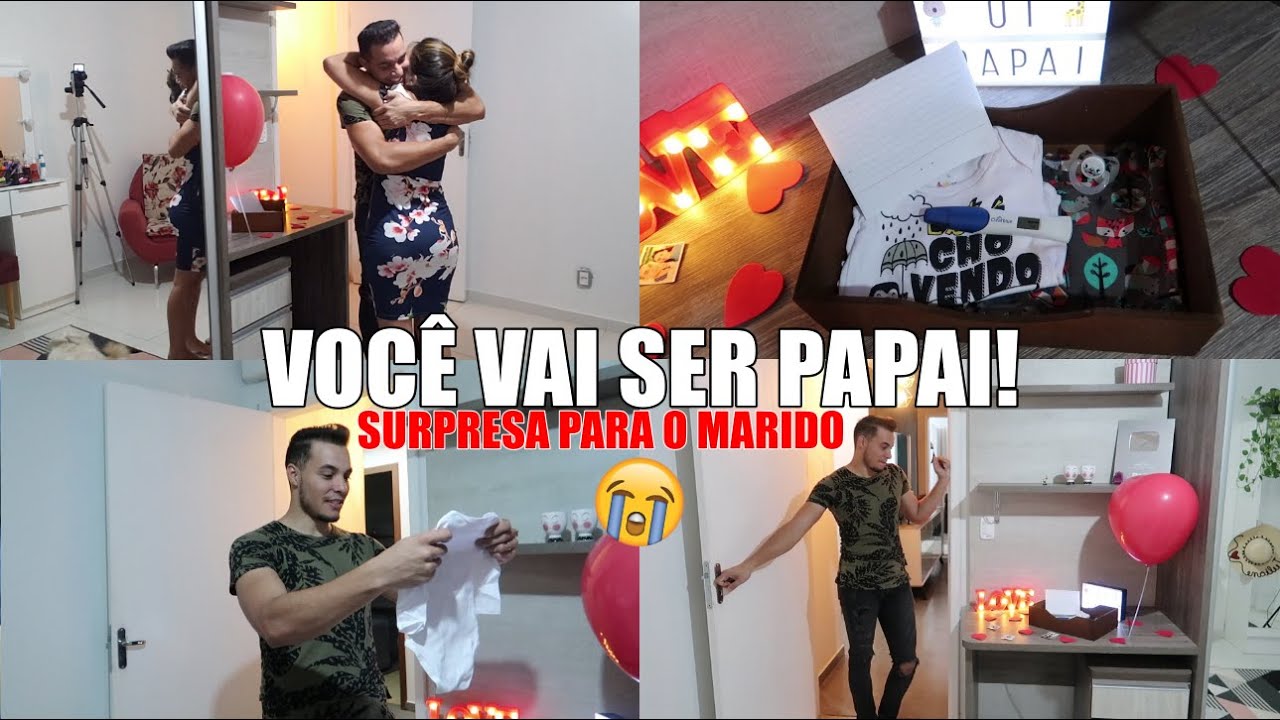 VOCÊ VAI SER PAPAI - SURPRESA PARA O MARIDO - REVELANDO A GRAVIDEZ| Juliane Jocoski